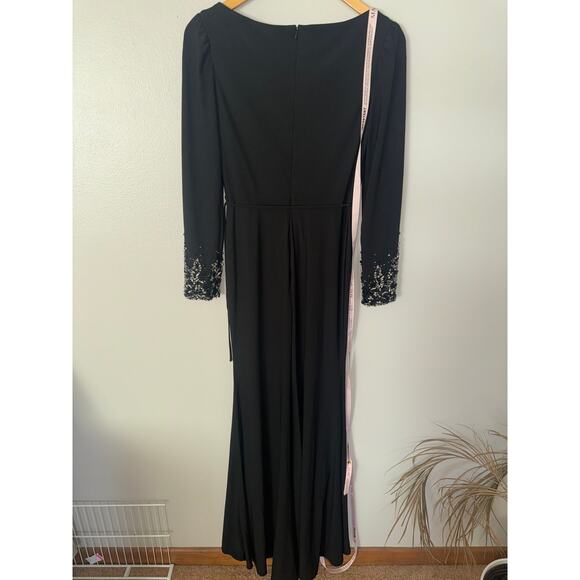 Mac Duggal #55712 - Embellished Long Sleeve Evening Gown-Black-Size 4 - Picture 5 of 9